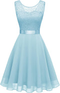 Women's Short Homecoming Dress Sleeveless Flowy A Line - Lace Formal