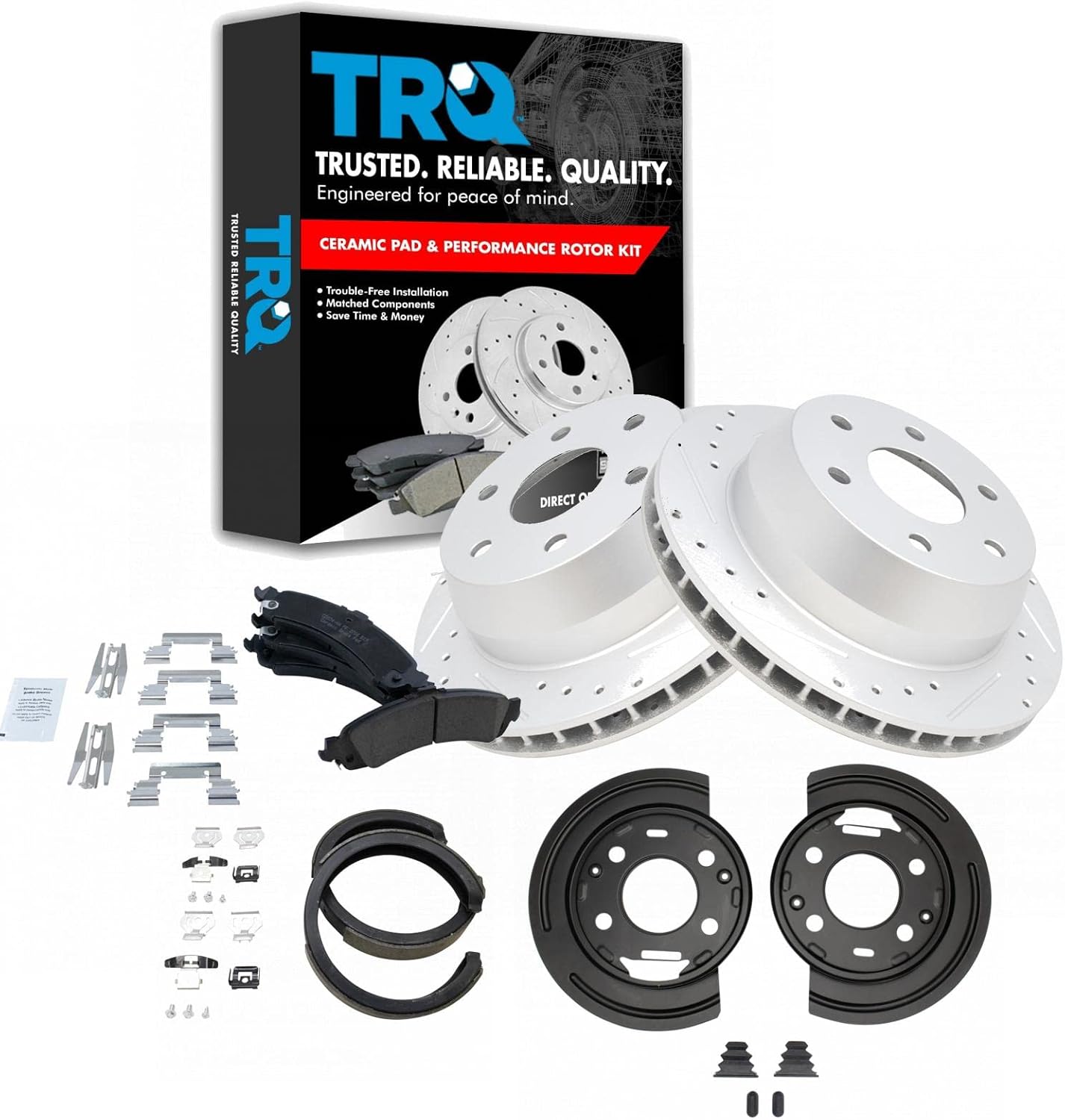 Premium G-Coated Ceramic Brake Pad & Rotor Kit for Cadillac & GMC