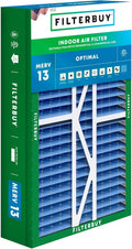 Filterbuy 17.5x27x5 Air Filter MERV 13 Optimal Smoke & Allergy Defense