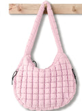 Large Quilted Puffer Tote Bag for Women - Stylish Carryall