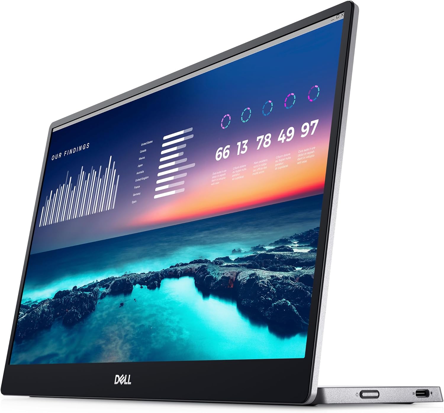 Dell 14 FHD Dual-Screen Portable Monitor w/ USB-C & Low Blue Light