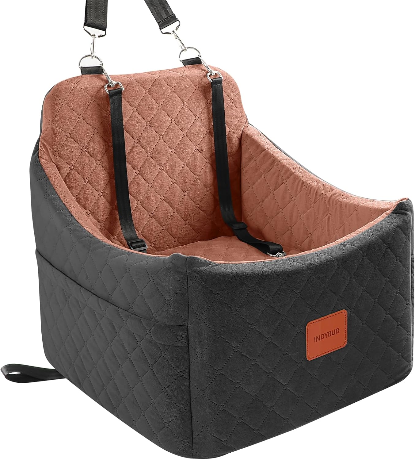 Dog Car Seat for Small/Medium Dogs - Memory Foam Booster Seat