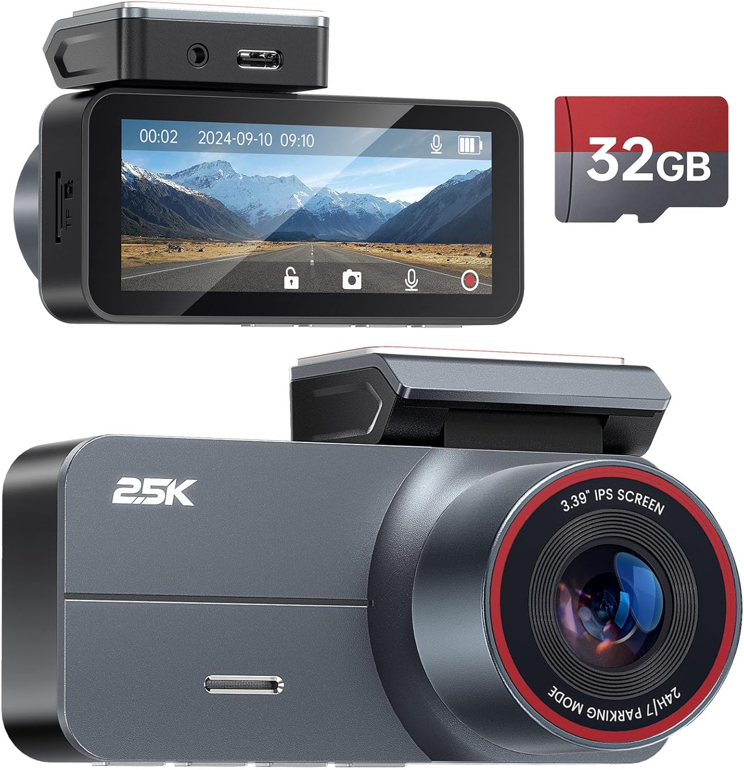 Janwold 2.5K QHD Dash Cam: Clear Night Vision