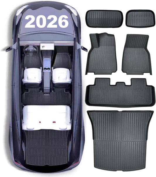 Full Set Floor Mats for Tesla Model Y 2026 Juniper All Weather