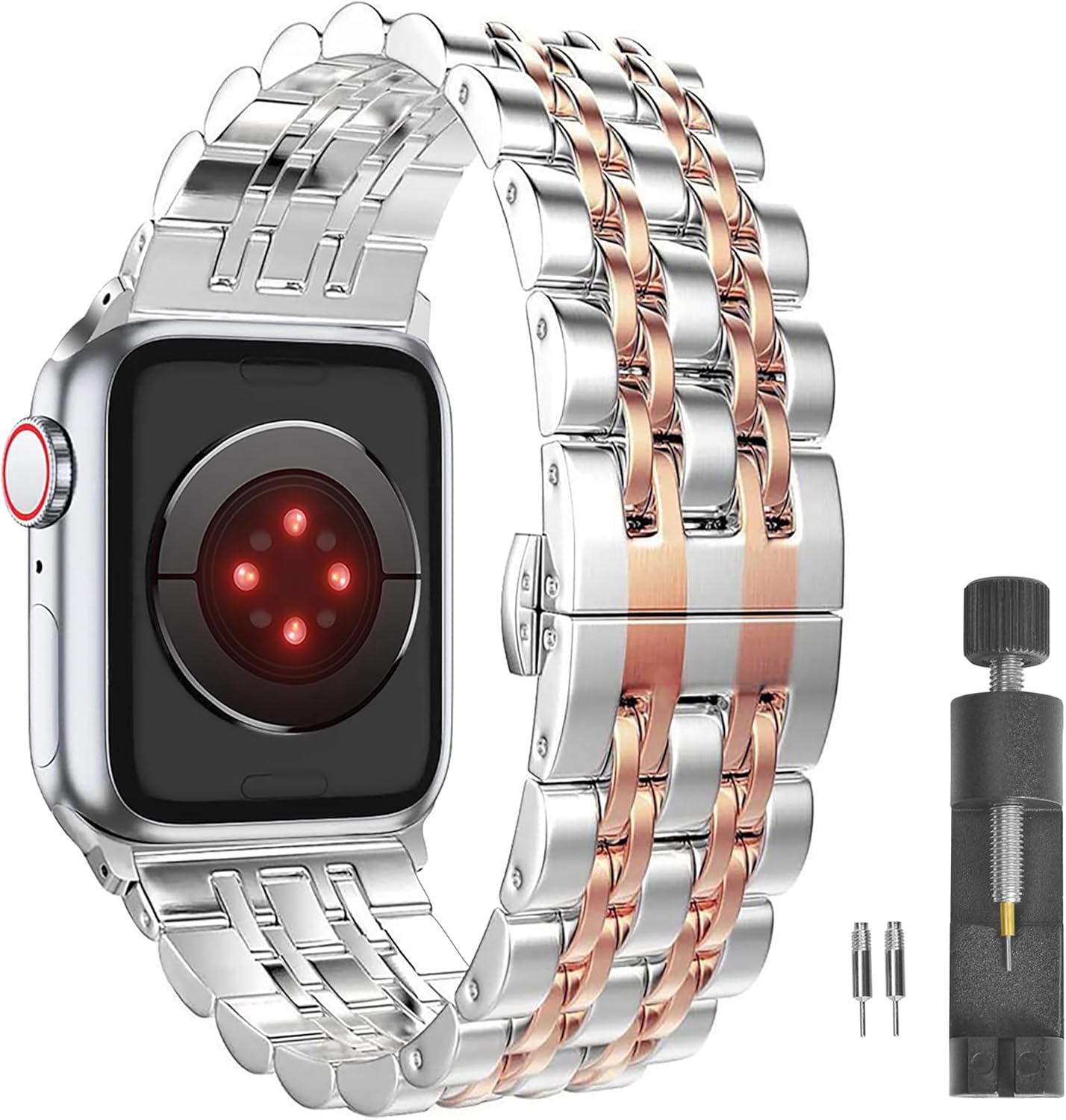 Stainless Steel Apple Watch Bands - Compatible with all Series & Sizes