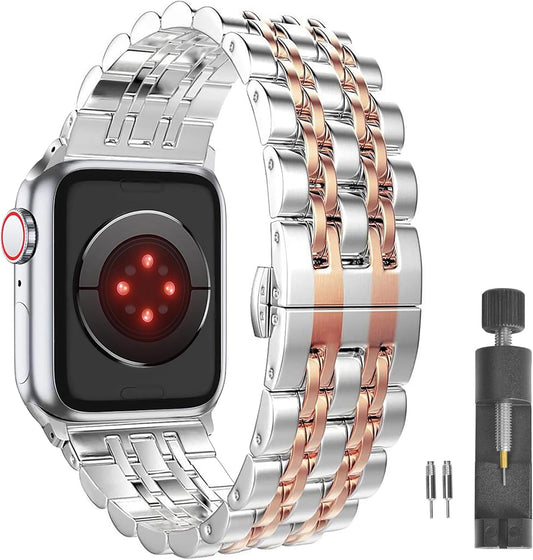 Stainless Steel Apple Watch Bands - Compatible with all Series & Sizes