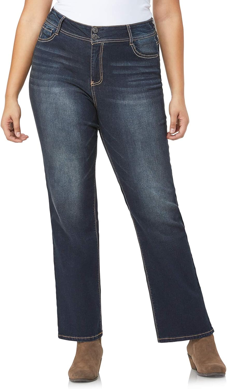 Luscious Curvy Bootcut Jeans for Women in Insta Stretch Denim