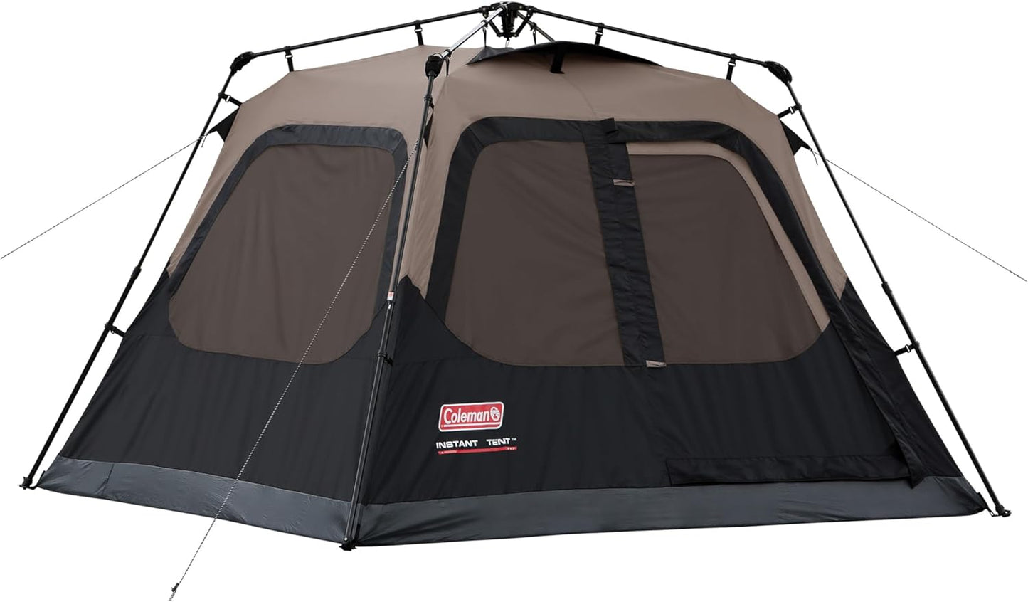 Coleman Instant Cabin Tent: 1-Min Setup & Weatherproof Floor