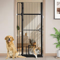 71 Inch Extra Tall Pet Gate with Cat Door for Safety and Security