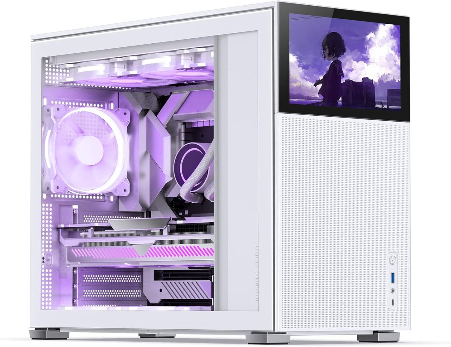 JONSBO D41 MESH SC White ATX Computer Case with Screen Review