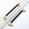 7 in Hole Center Kitchen Cabinet Handles 10 Pack - Knurled Black
