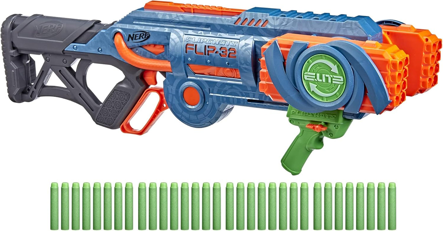 Nerf Elite 2.0 Flipshots Flip-32 Blaster with 32 Dart Barrels