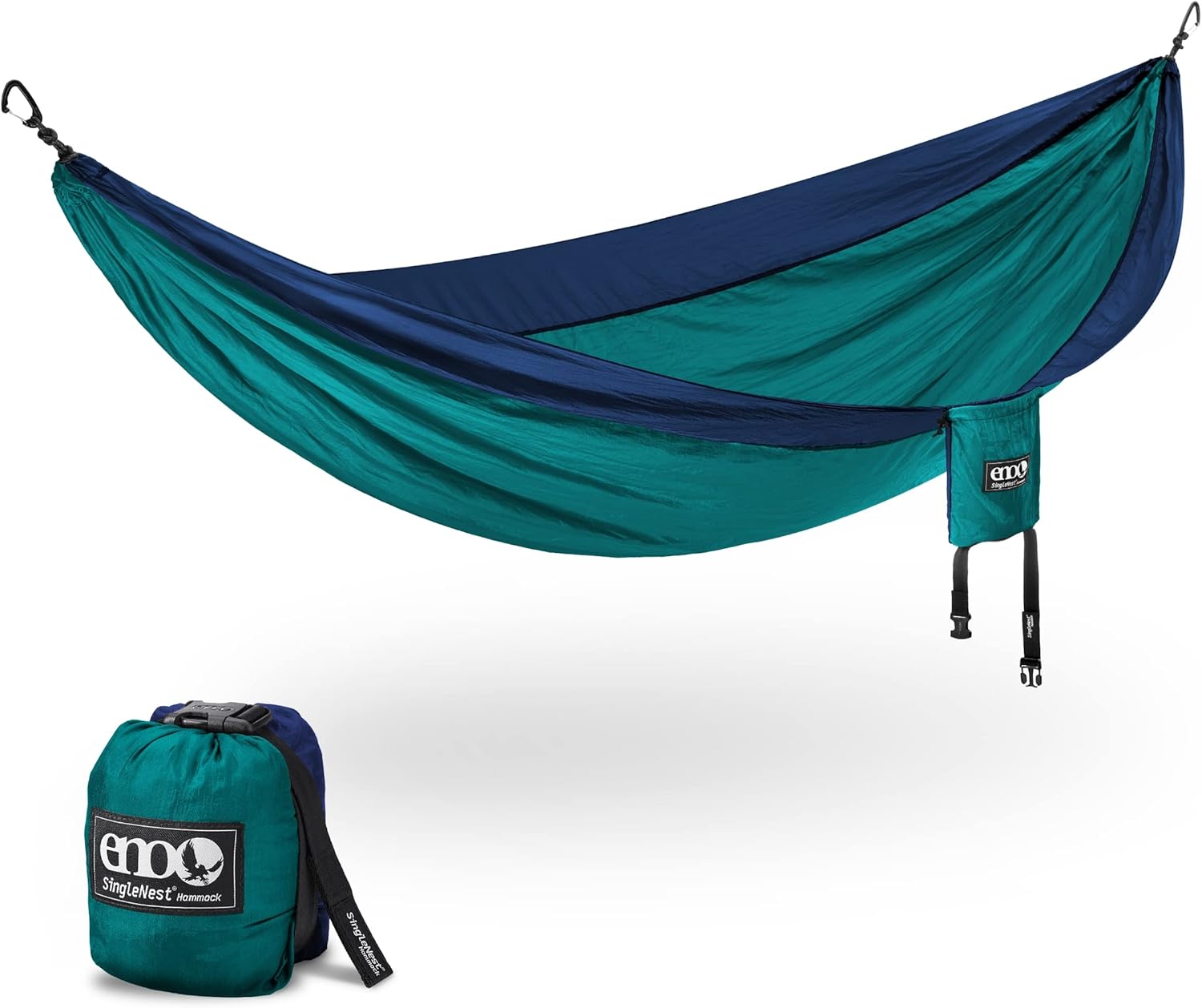 ENO SingleNest Lightweight Camping Hammock for Outdoor Adventures