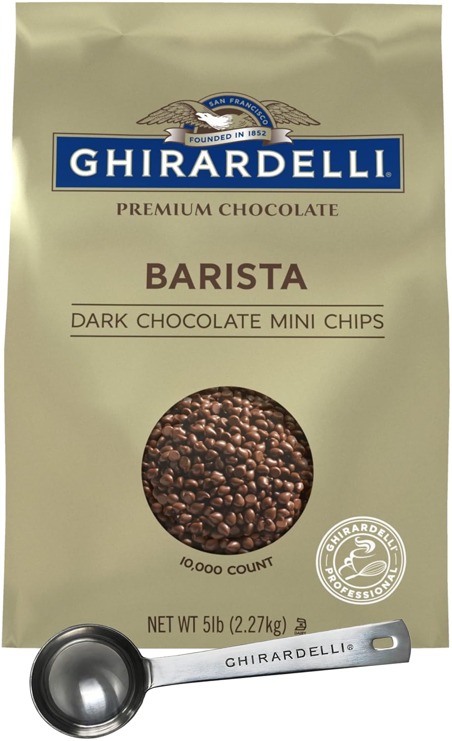 Ghirardelli Dark Chocolate Barista Mini Chips for Toppings