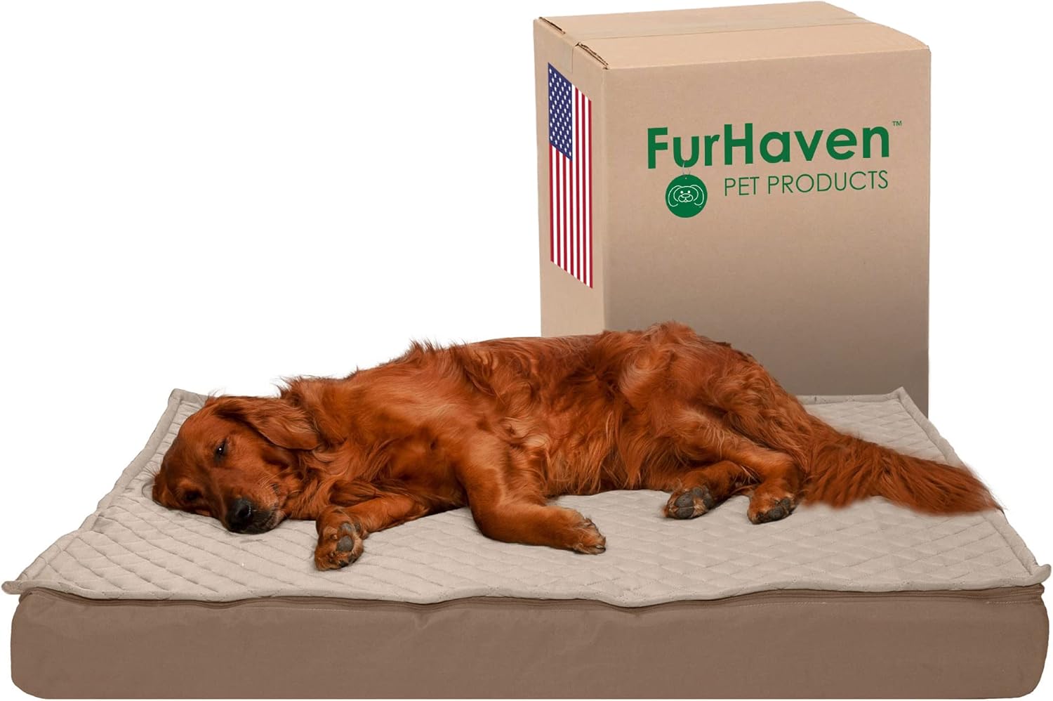 Furhaven Water-Resistant Orthopedic Dog Bed for Large Dogs