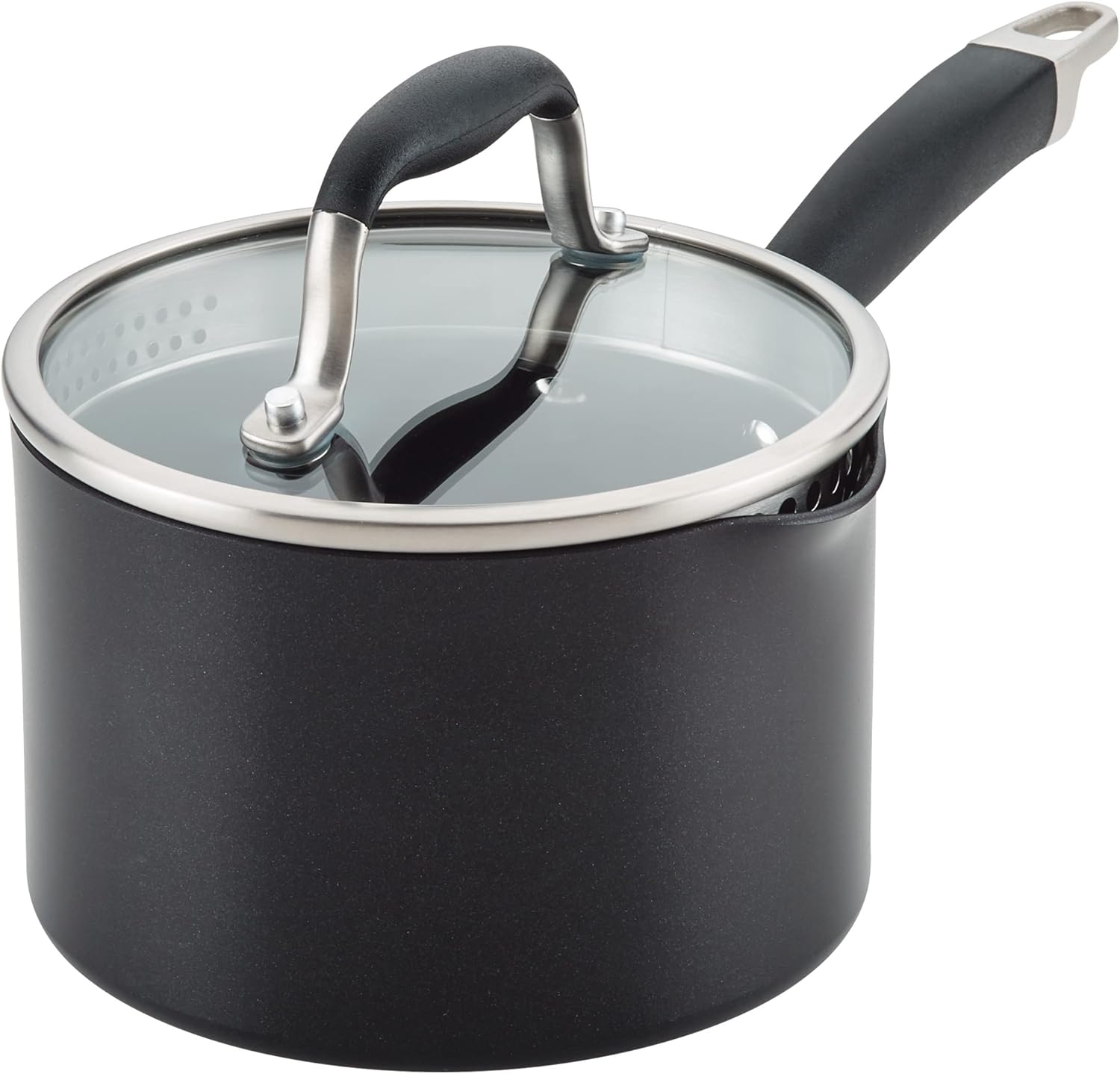 Anolon Advanced Home Nonstick Saucepan with Straining Lid