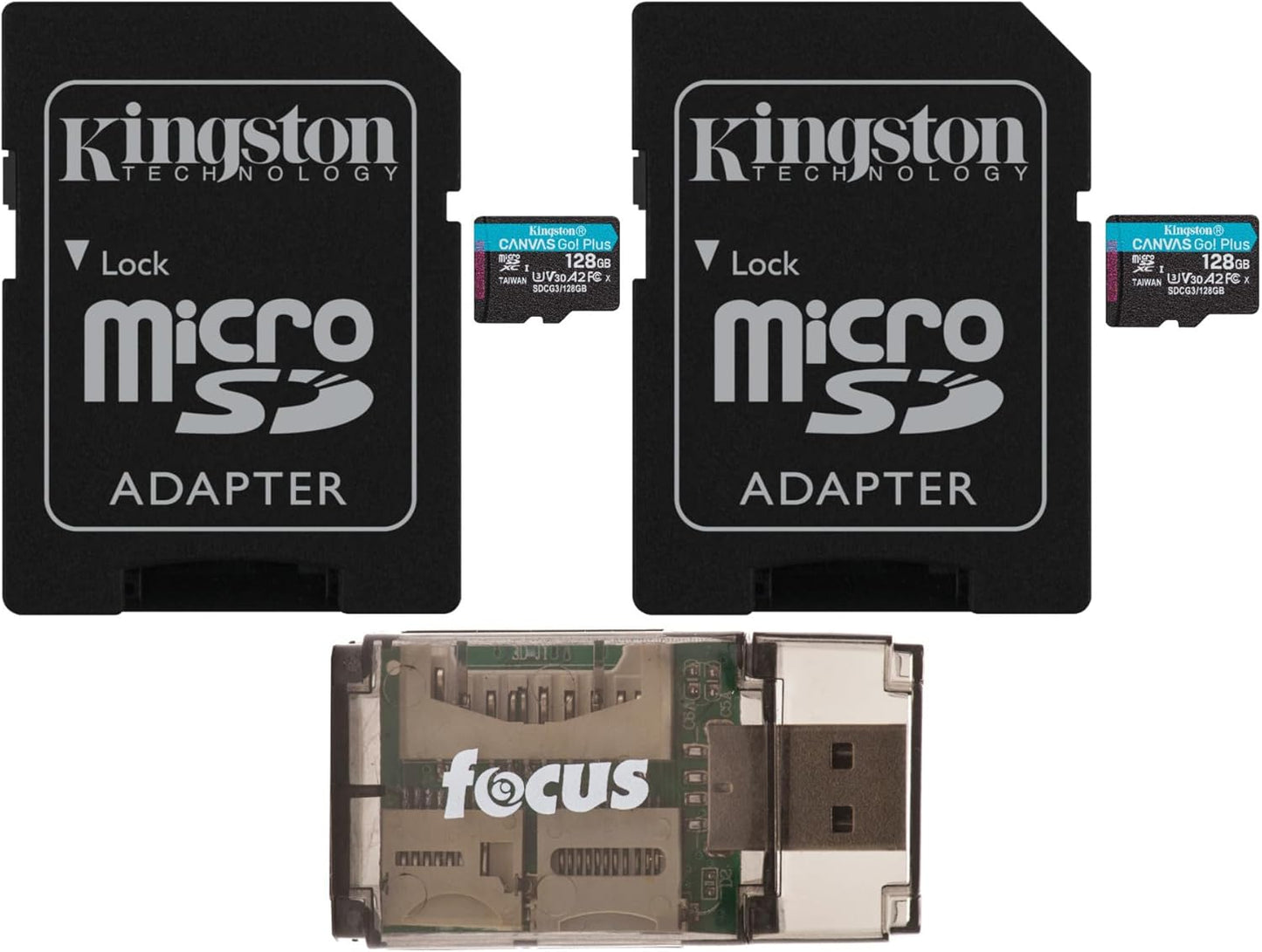 Kingston 128GB MicroSDXC Canvas Go Plus Memory Card Bundle