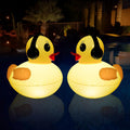 Floating Solar Pool Lights 16 in Duck Float - Soft LED Ambience