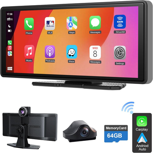10.26 Inch Apple Car Play Screen with Wireless Android Auto