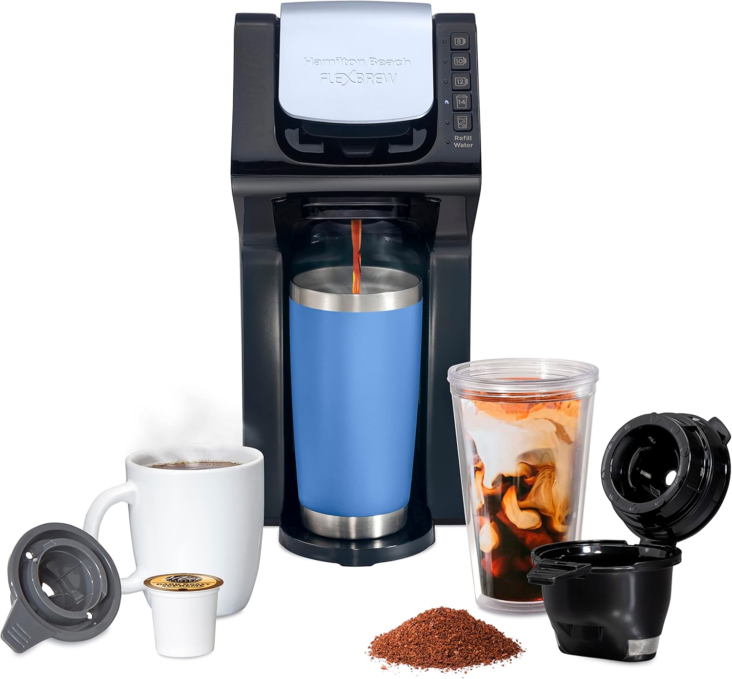 Hamilton Beach FlexBrew: Hot & Iced Coffee Maker, 4 Fast Brewing Options
