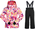 HOTIAN Boys Ski Jacket Snow Jacket Pants Suits - Waterproof Warm Set