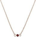 Birthstone Choker Necklace - Delicate Garnet Layering Choker