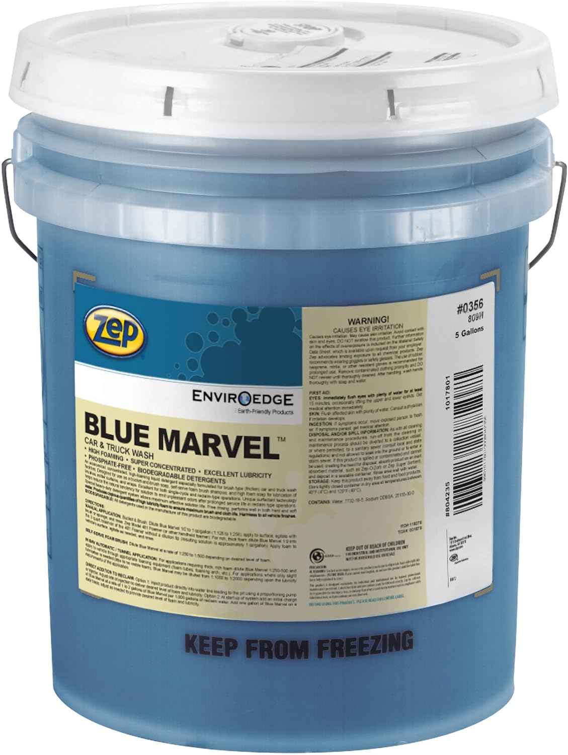 Zep Blue Marvel Car and Truck Wash - Ultra Concentrated Foam