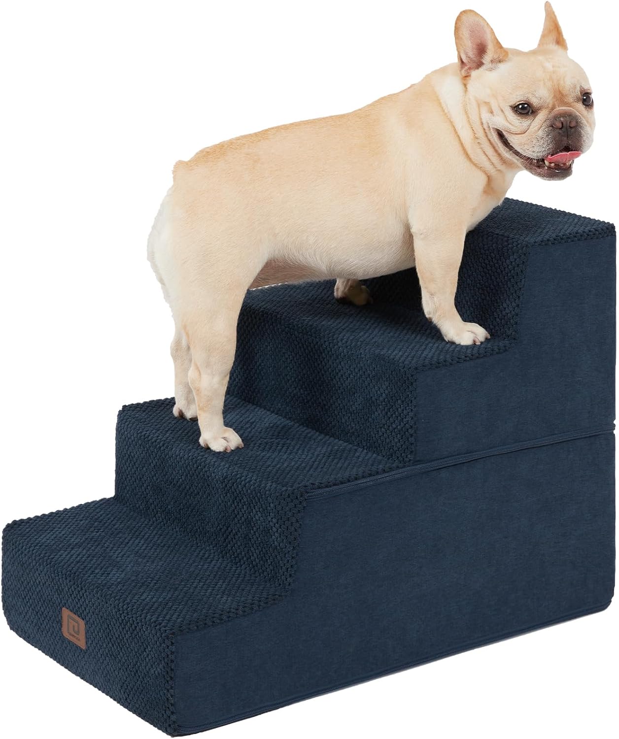 EHEYCIGA Dog Stairs for Bed - 4-Step Pet Steps for Small Dogs