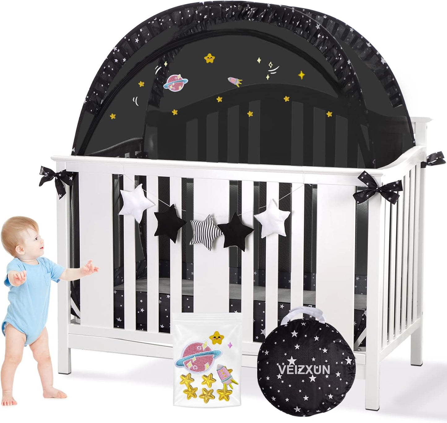 Portable Blackout Crib Tent - Protect Baby on the Go