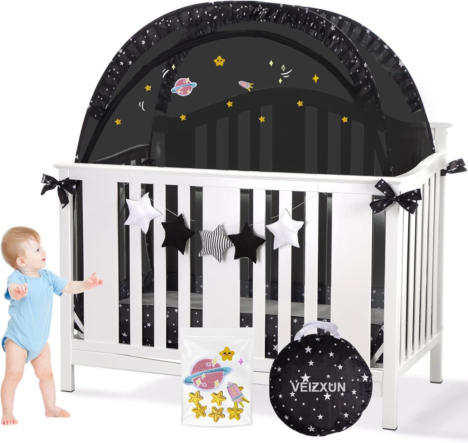 Portable Blackout Crib Tent - Protect Baby on the Go