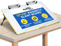 Slant Board for Writing Yellow - Adjustable 22 Degree Magnetic