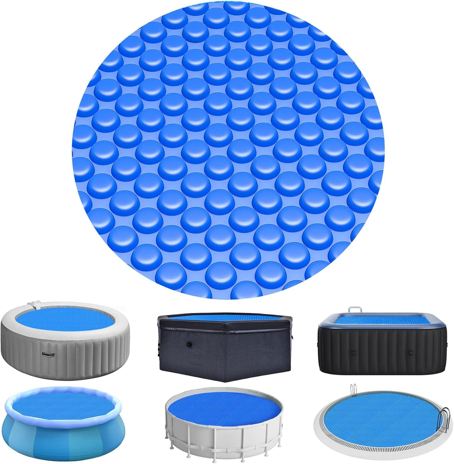 Evoio Solar Pool Cover 12 ft Round for Above Ground Pools