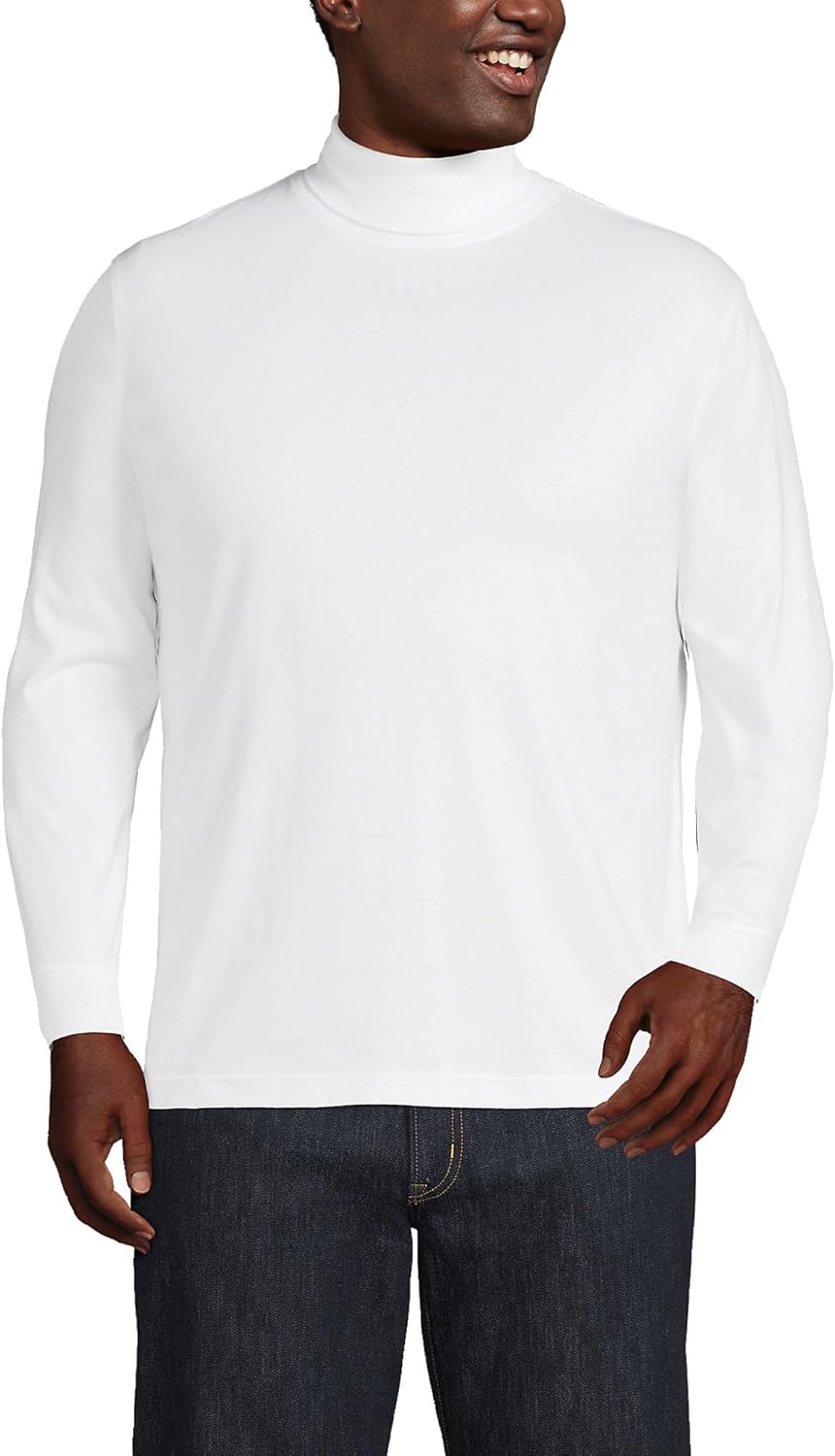 Lands' End Men's Super-T Cotton-Blend Turtleneck Shirt Review