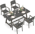 Patio Table and Chairs Set 5-Piece - All-Weather Outdoor Dining Set
