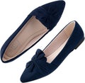 MUSSHOE Women's Flats Pointed Toe Ballet Shoes - Comfortable Memory