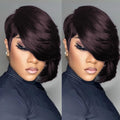 Chic Short Layered Pixie Cut Wig for Women - Glueless Side Bang