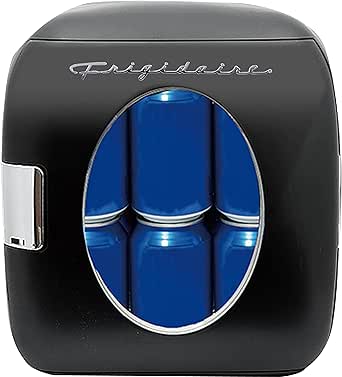 Retro Mini Portable Personal Fridge for Home, Office, Dorm