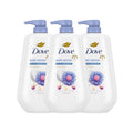 Dove Body Wash with Pump 3 Count for Soft Skin and Calmness
