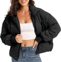 Women's Winter Coat Puffer Jacket Quilted Down Cropped - Warm