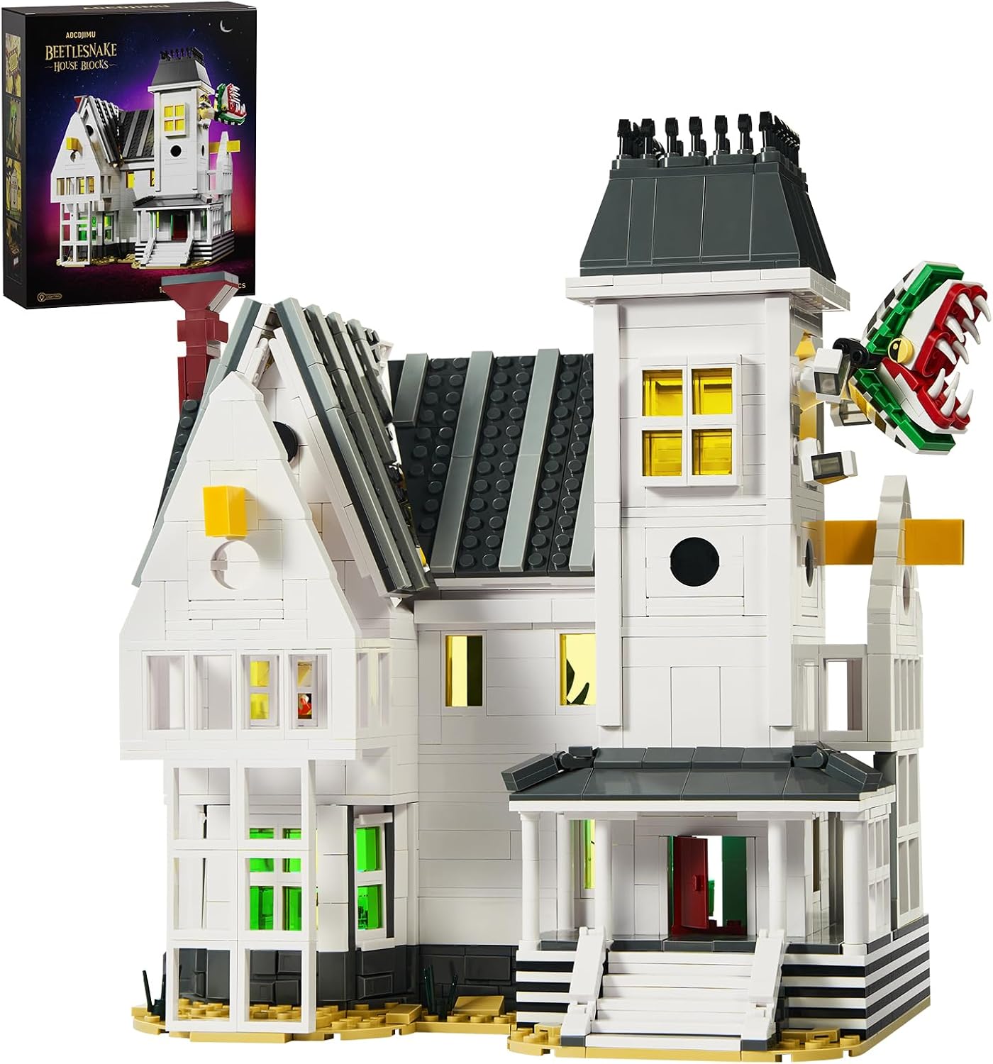 Horror Movie Beetle House Building Blocks Set for Film Fans