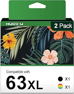 63XL Ink Cartridge Combo Pack Replacement for HP Ink 63XL
