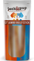 Jack&Pup Jumbo Bully Sticks for Large Dogs - 12 Inch Chews
