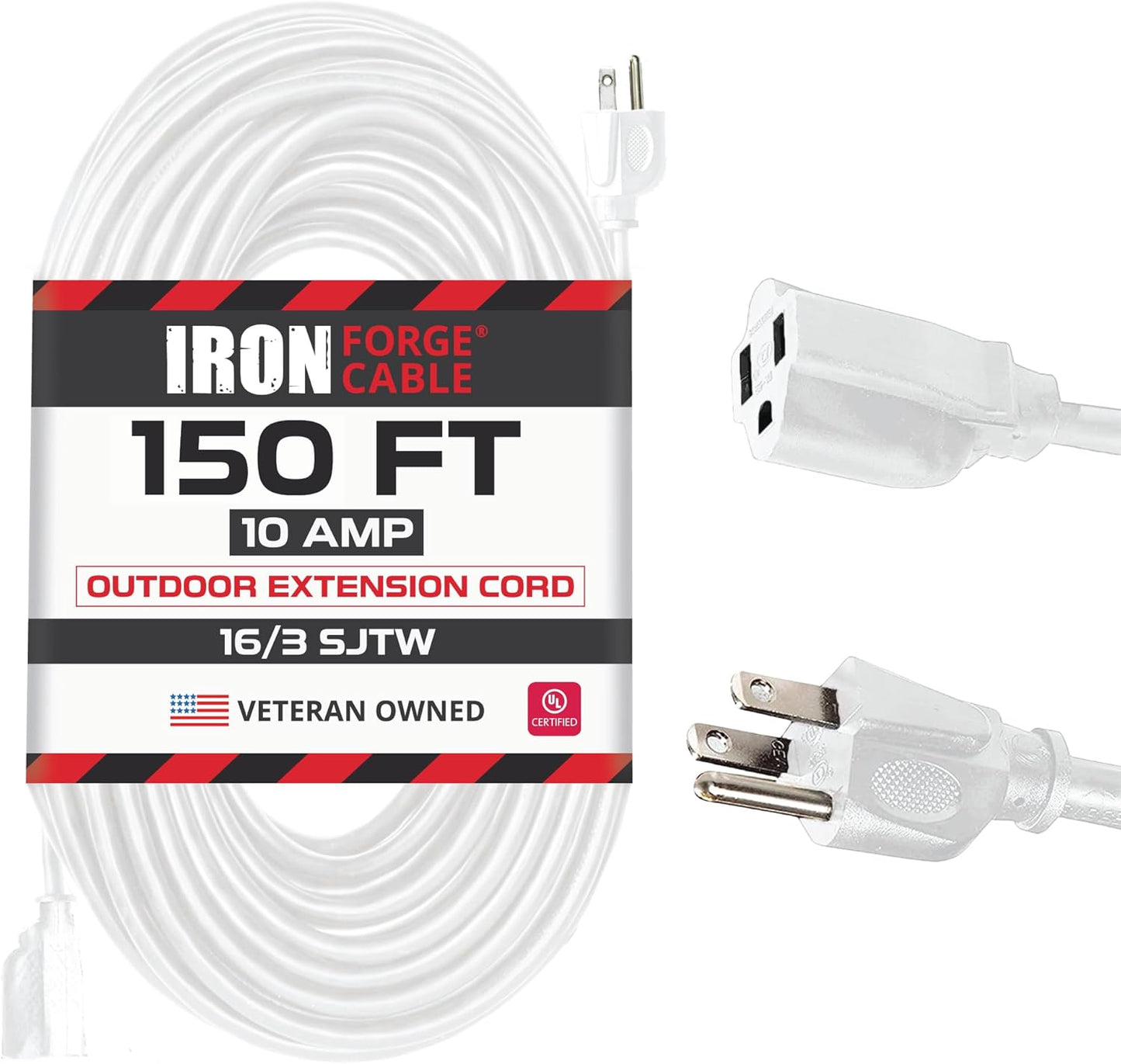 Iron Forge Cable 150 Ft Outdoor Extension Cord for All Seasons