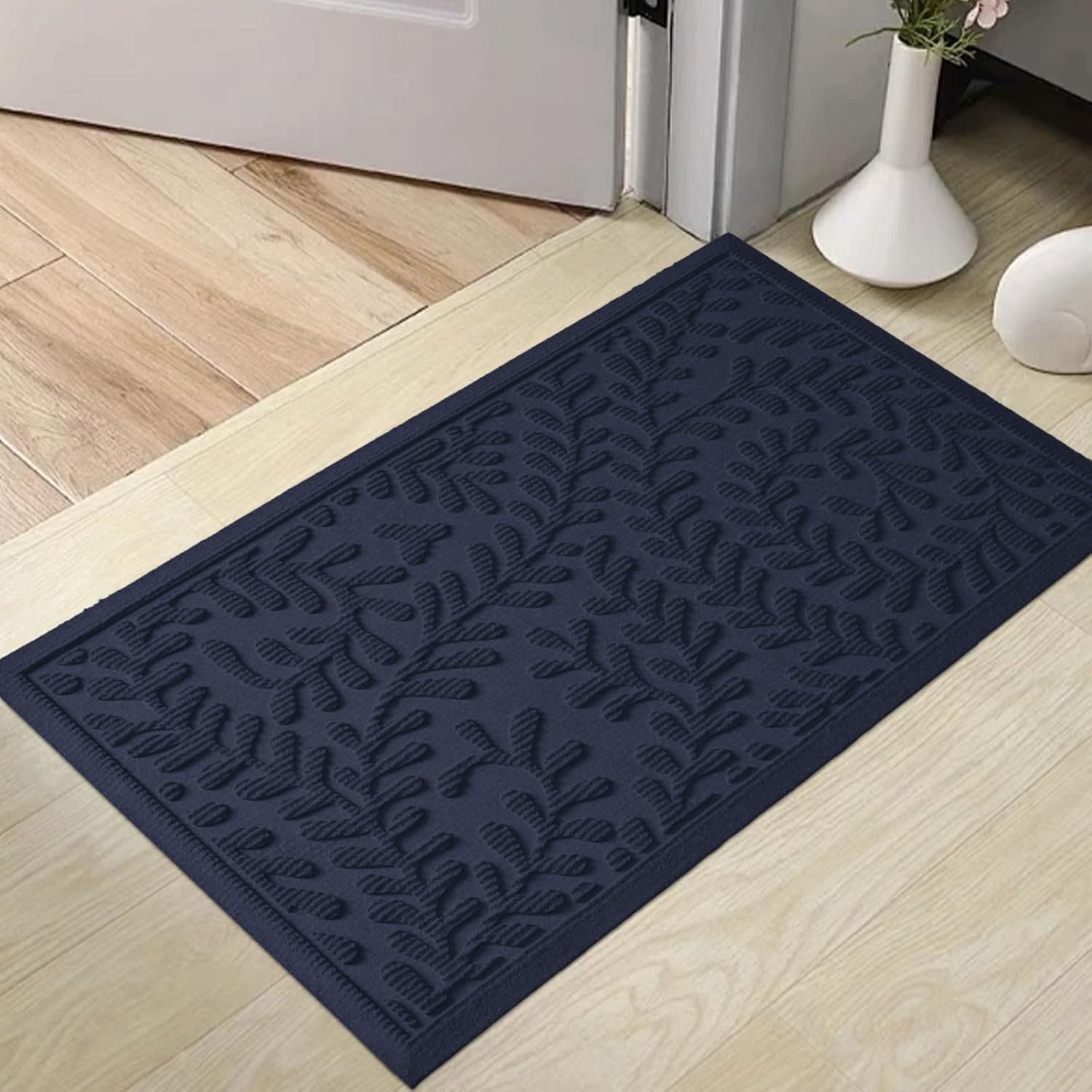 Absorbent Dirt Trapping Welcome Door Mat for Indoor Outdoor Use