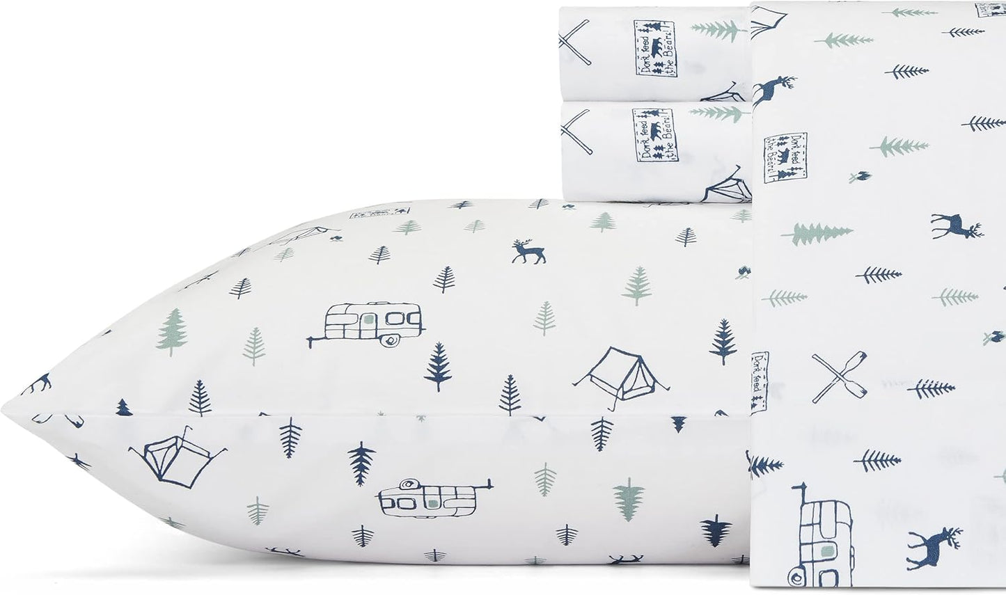 Eddie Bauer Percale Collection King Sheet Set for Ultimate Comfort