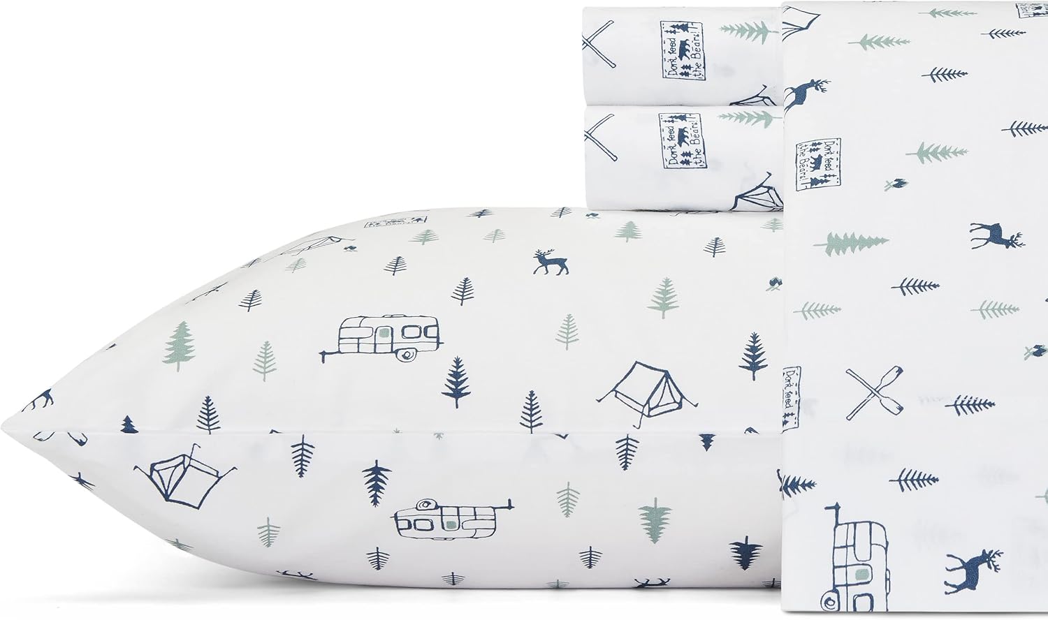 Eddie Bauer Percale Collection King Sheet Set for Ultimate Comfort