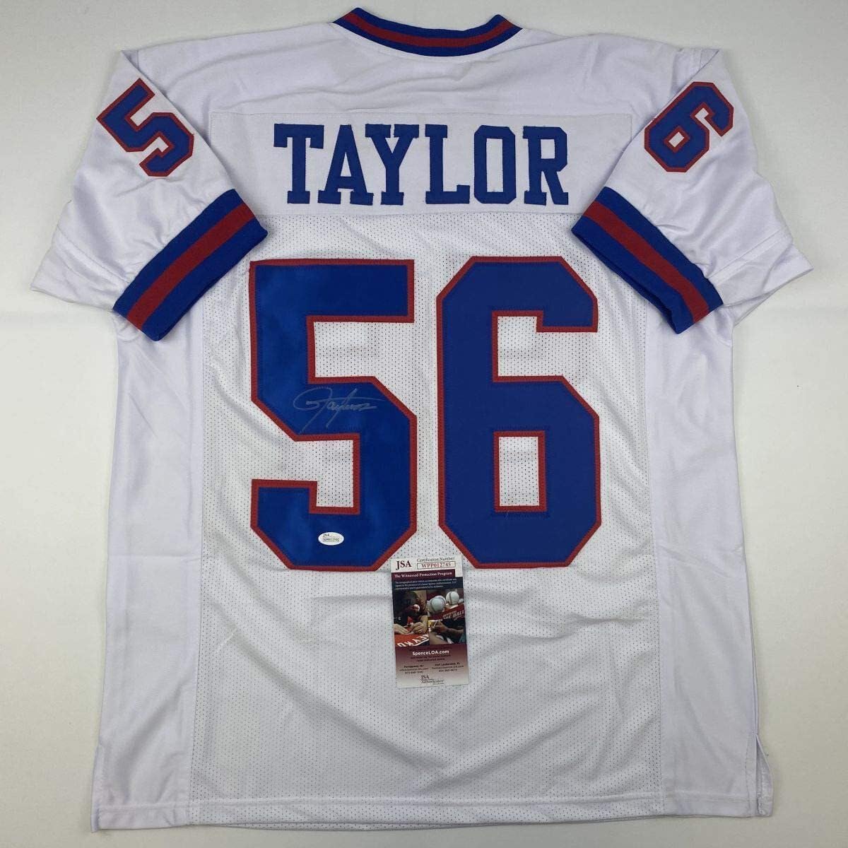 Autographed Lawrence Taylor New York White Football Jersey