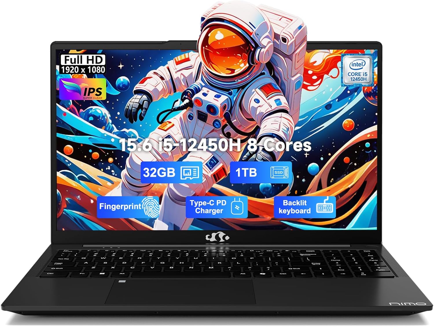 NIMO 15.6 FHD IPS Business Laptop with Intel i5 32GB RAM