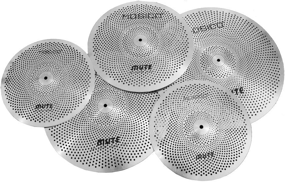 Low Volume Cymbal Pack Mute Set for Quiet Drumming Practice