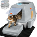 SZEE XL Stainless Steel Litter Box - Top Exit, Odor Control